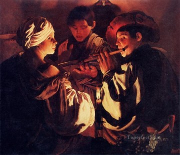 ブリュッヘン コンサート オランダの画家ヘンドリック テル ブリュッヘン Oil Paintings